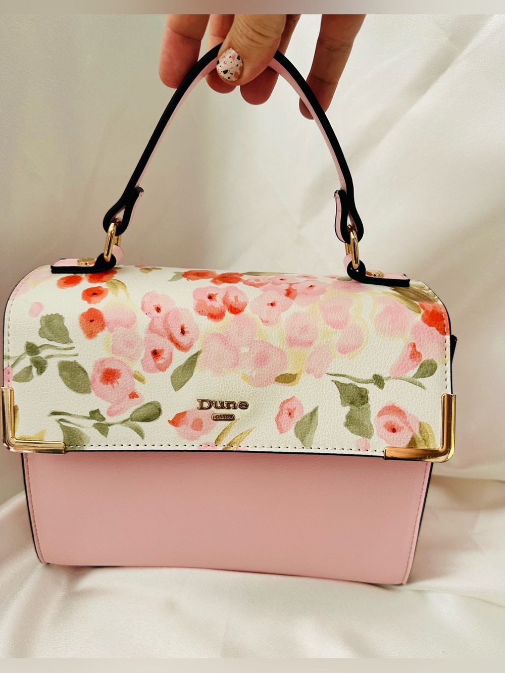 Dune London Floral Top Handle Crossbody Handbag w/ Matching Wallet - Picture 9 of 13
